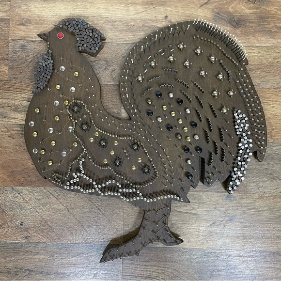 Vintage Rooster Rustic Folk Art Decoration - Picture 12 of 12